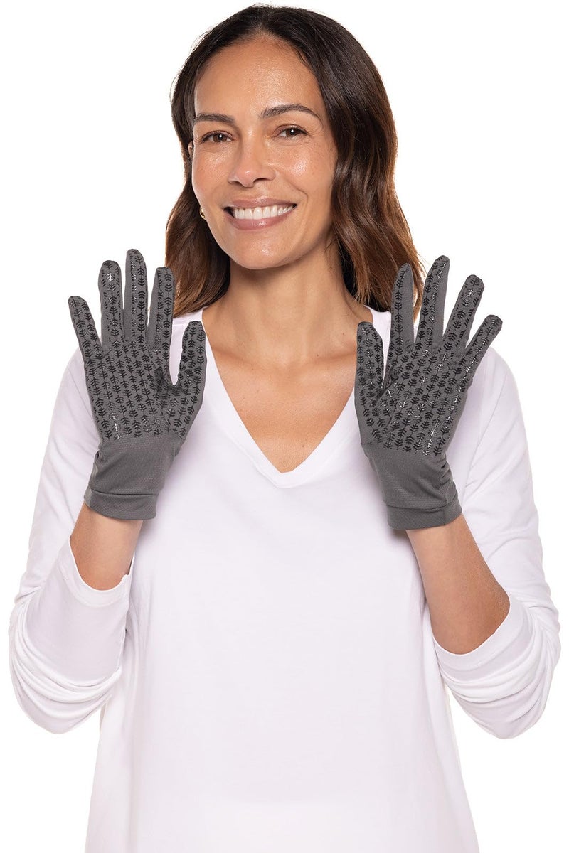 Coolibar UV Driving Gloves - UPF 50+ Sun Protection - Sawyer in Charcoal - Image 5